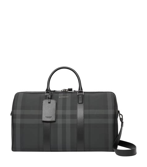 burberry leather holdall mens